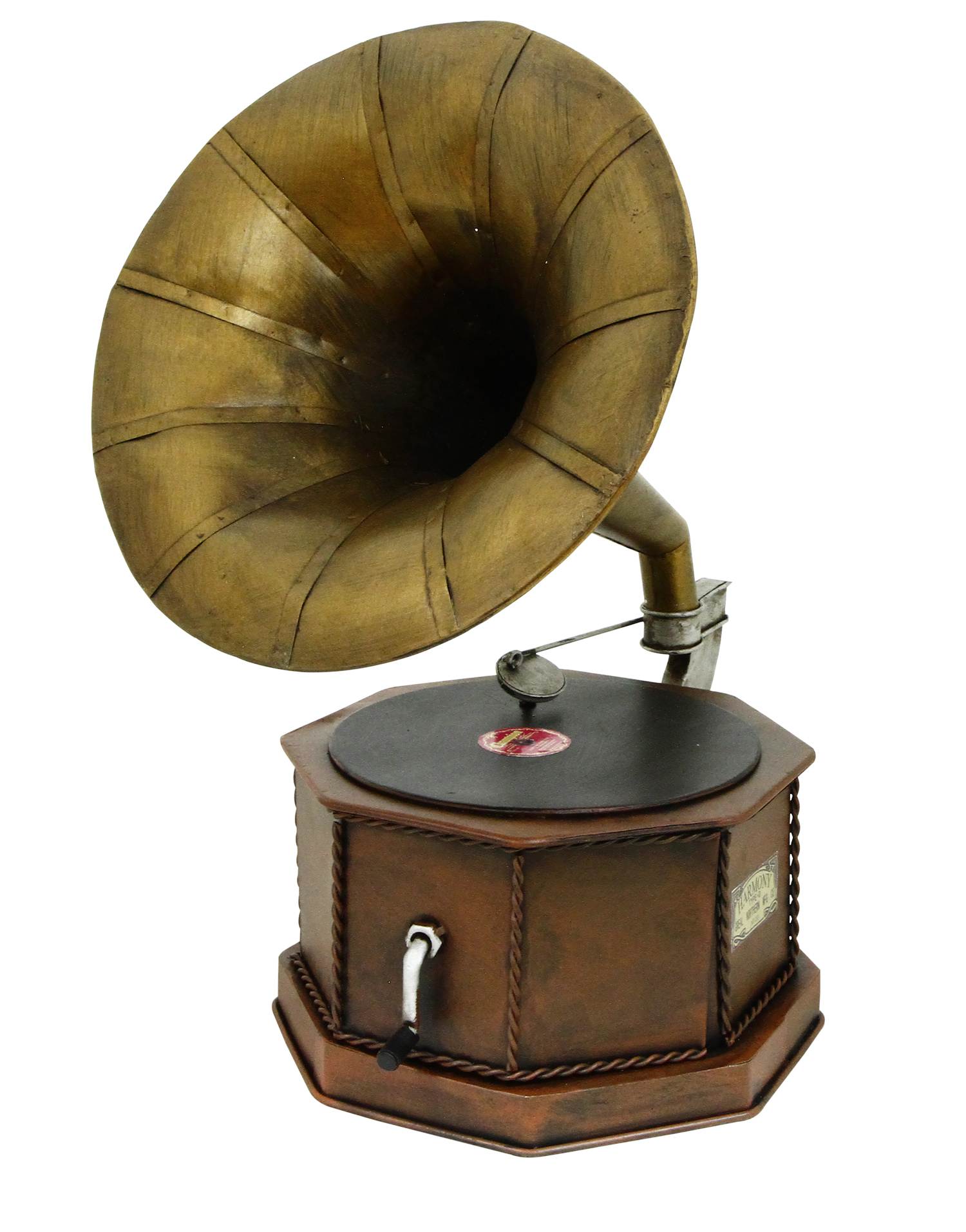 METAL GRAMOPHONE ORNAMENT. RT84082 \\\KD13819