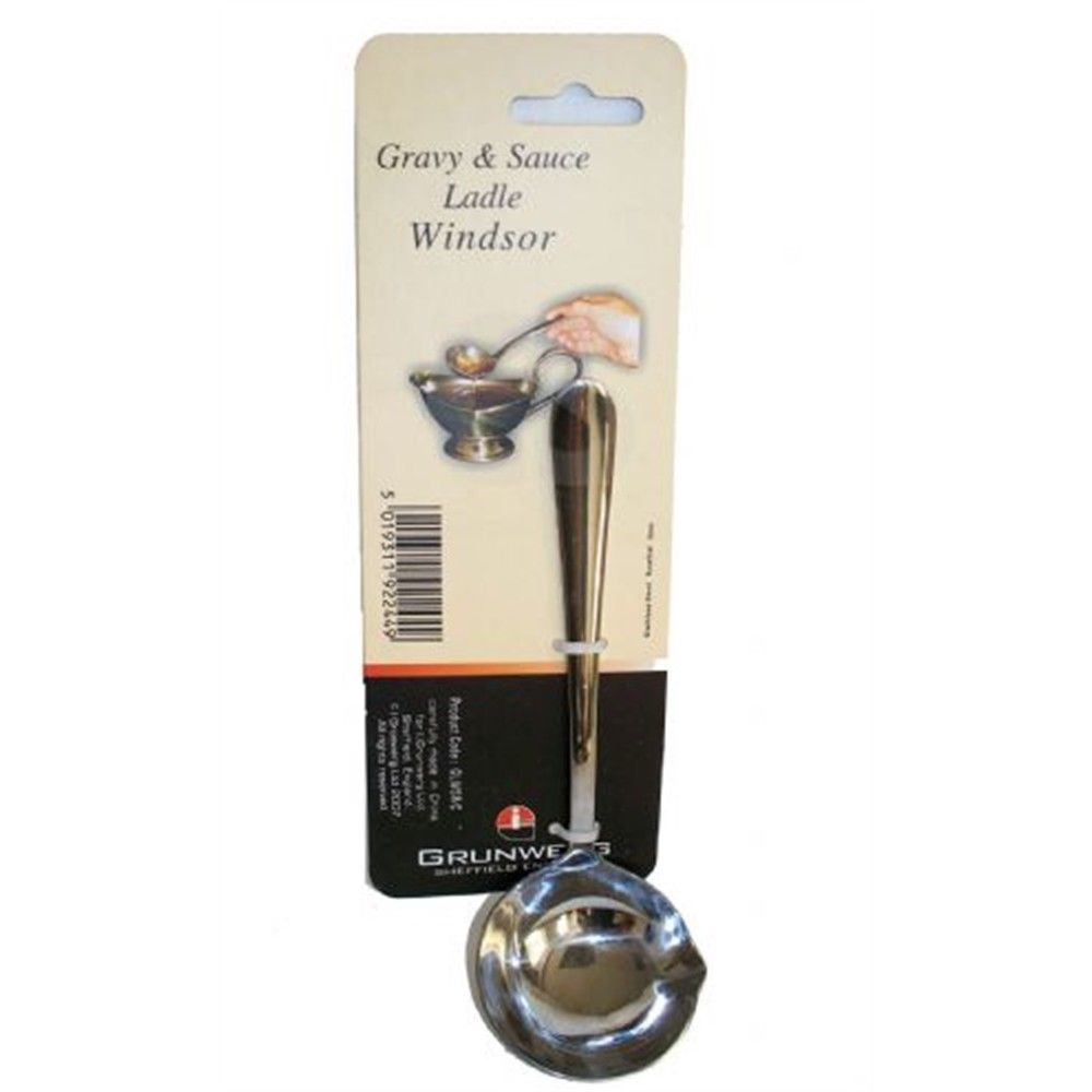 GRUNWERG WINDSOR GRAVY & SAUCE LADLE CARDED. GLWDR/C GLWSR/C \\\KD13846