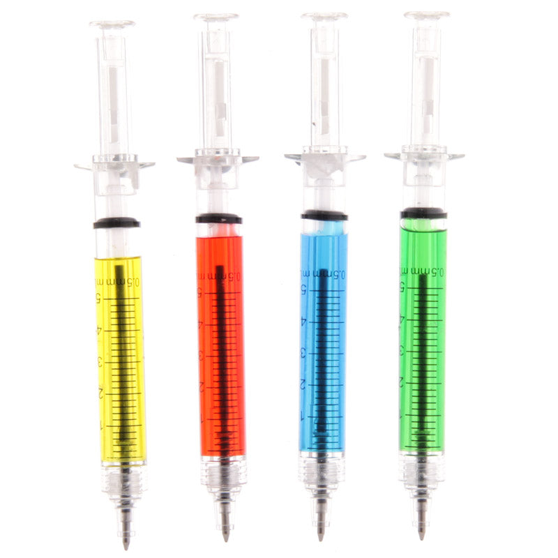 ASSORTED COLOUR NOVELTY SYRINGE PEN. PEN53 \\\KD13901