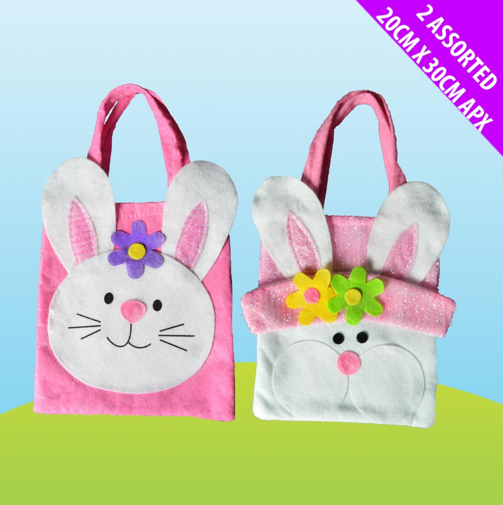 BUNNY FELT EASTER BASKET. DP06614 \\\KD13957