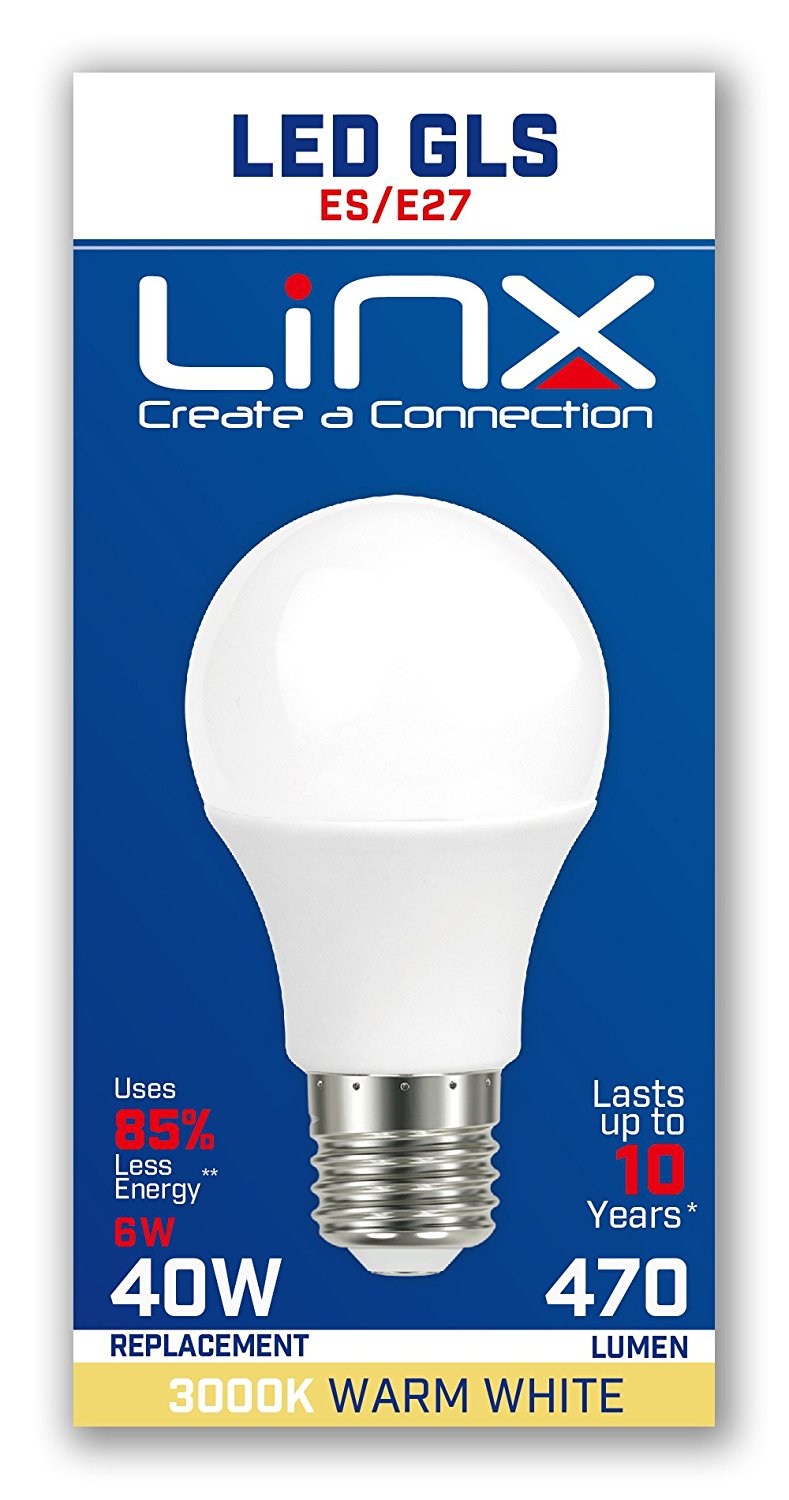 A60 GLS OPAL E27 220-240V 6W 470LMS 3000K LED BULB. LX0017 \\\KD13979
