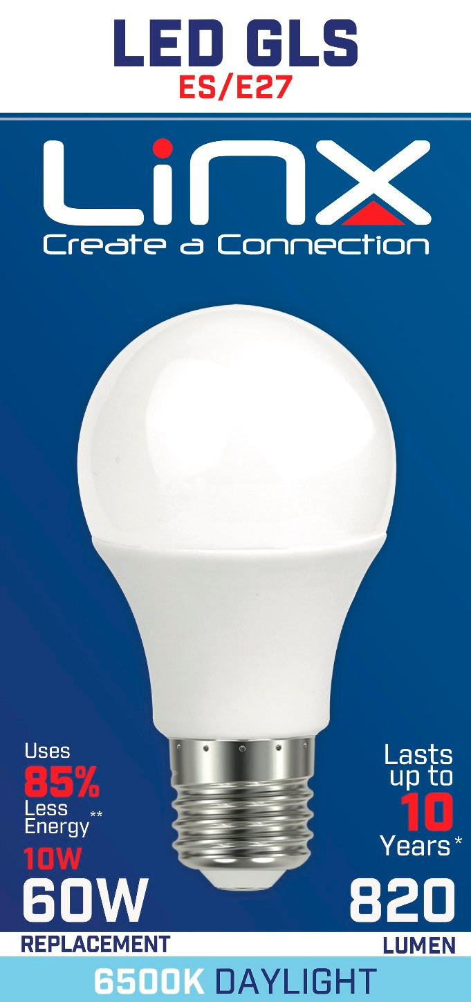 A60 GLS OPAL E27 220-240V 10W 820LMS 6500K LED BULB. LX0021 \\\KD13981