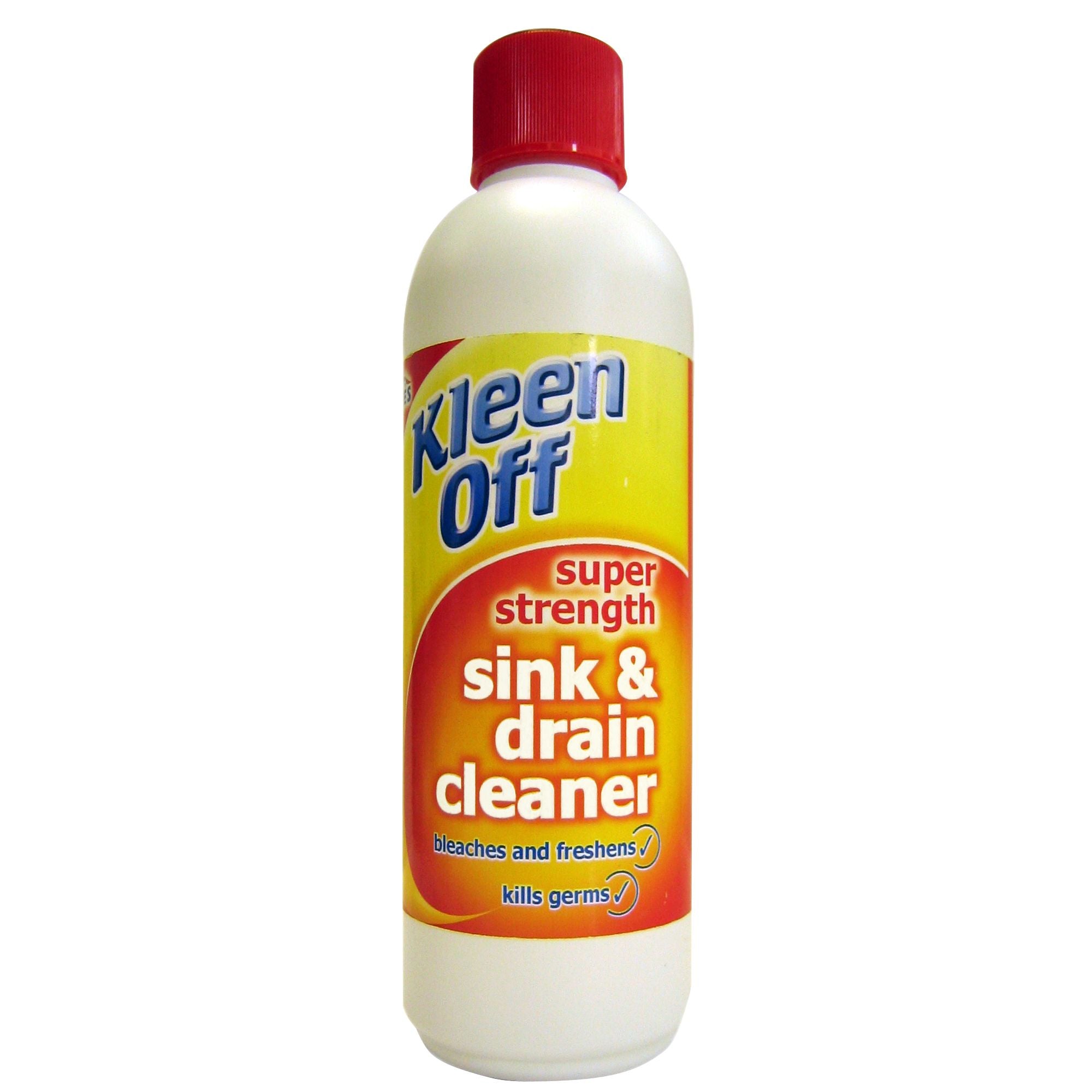 KLEEN OFF SINK & DRAIN CLEANER 500ML 6/PK. E570560 \\\KD13996