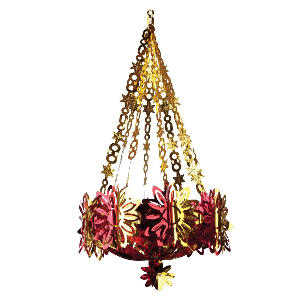 CHANDALIER CHRISTMAS FOIL DECORATION. JL1725 \\\KD14000