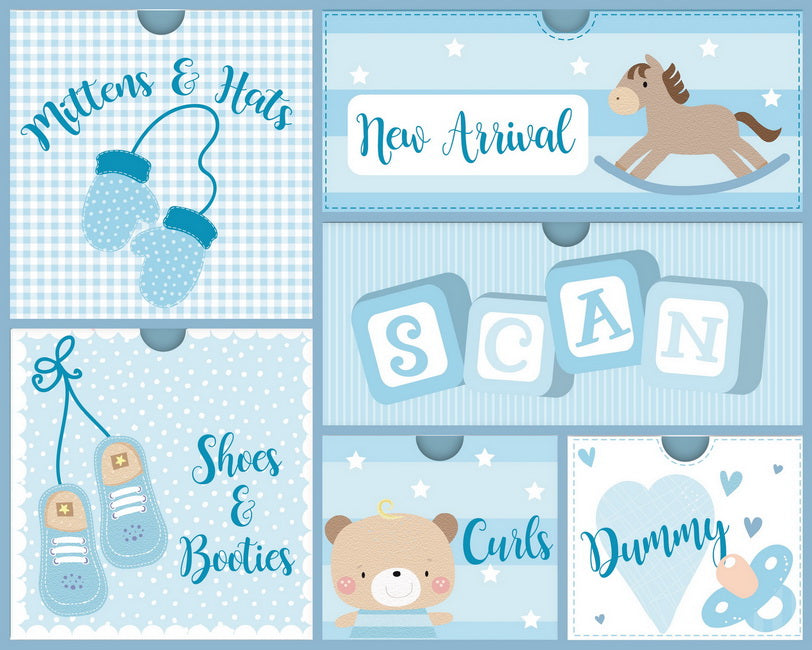 6 BABY BOY KEEPSAKE BOX SET. EW21324 \\\KD14014