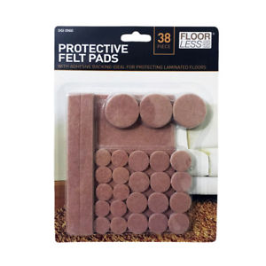 38PCS FELT FLOOR PROTECTORS. DGI0960A \\\KD14054