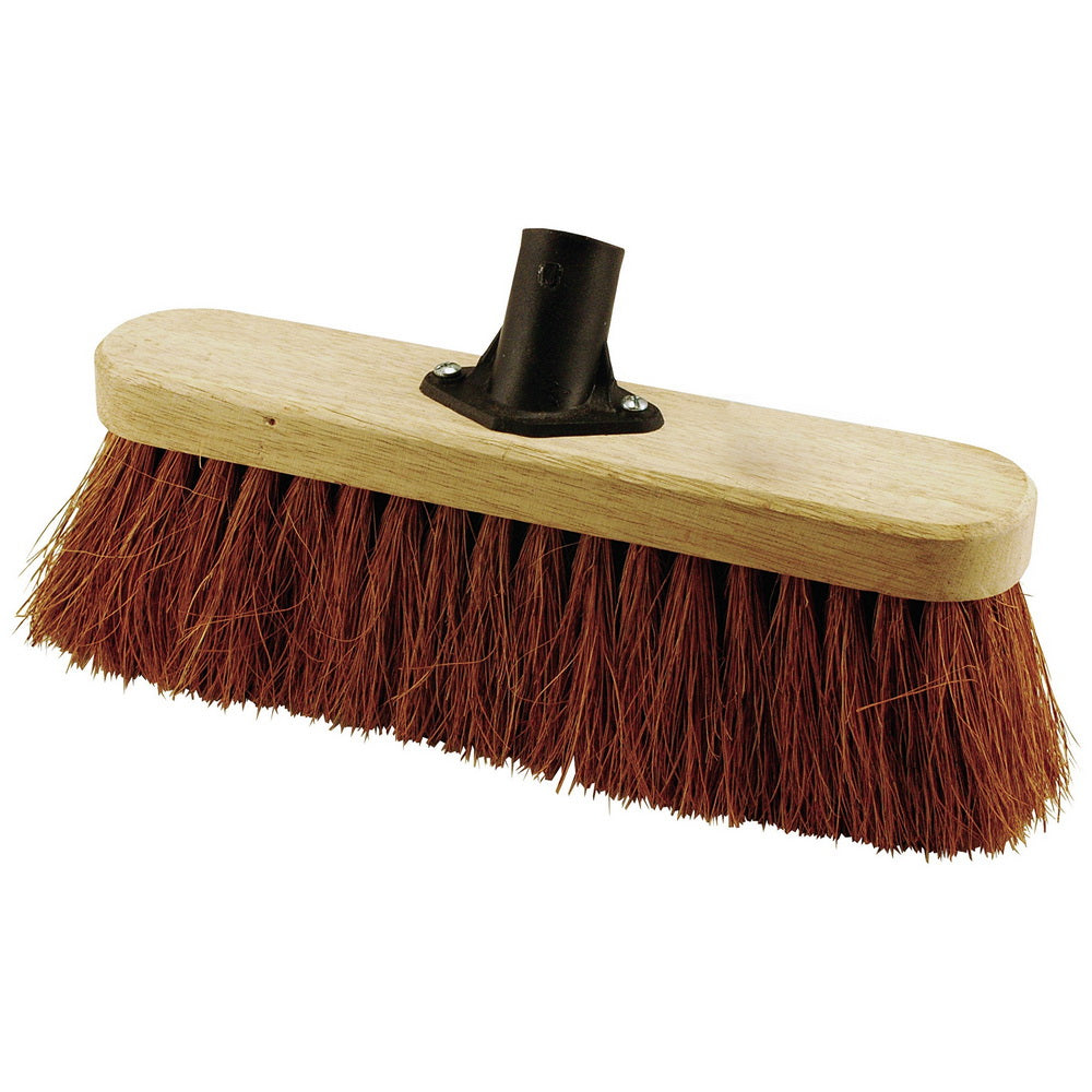ELLIOTT FSC BROOM HEAD WITH NATURAL COCONUT FIBRES 29CM HEAD ONLY. 10F30159 \\\KD14062