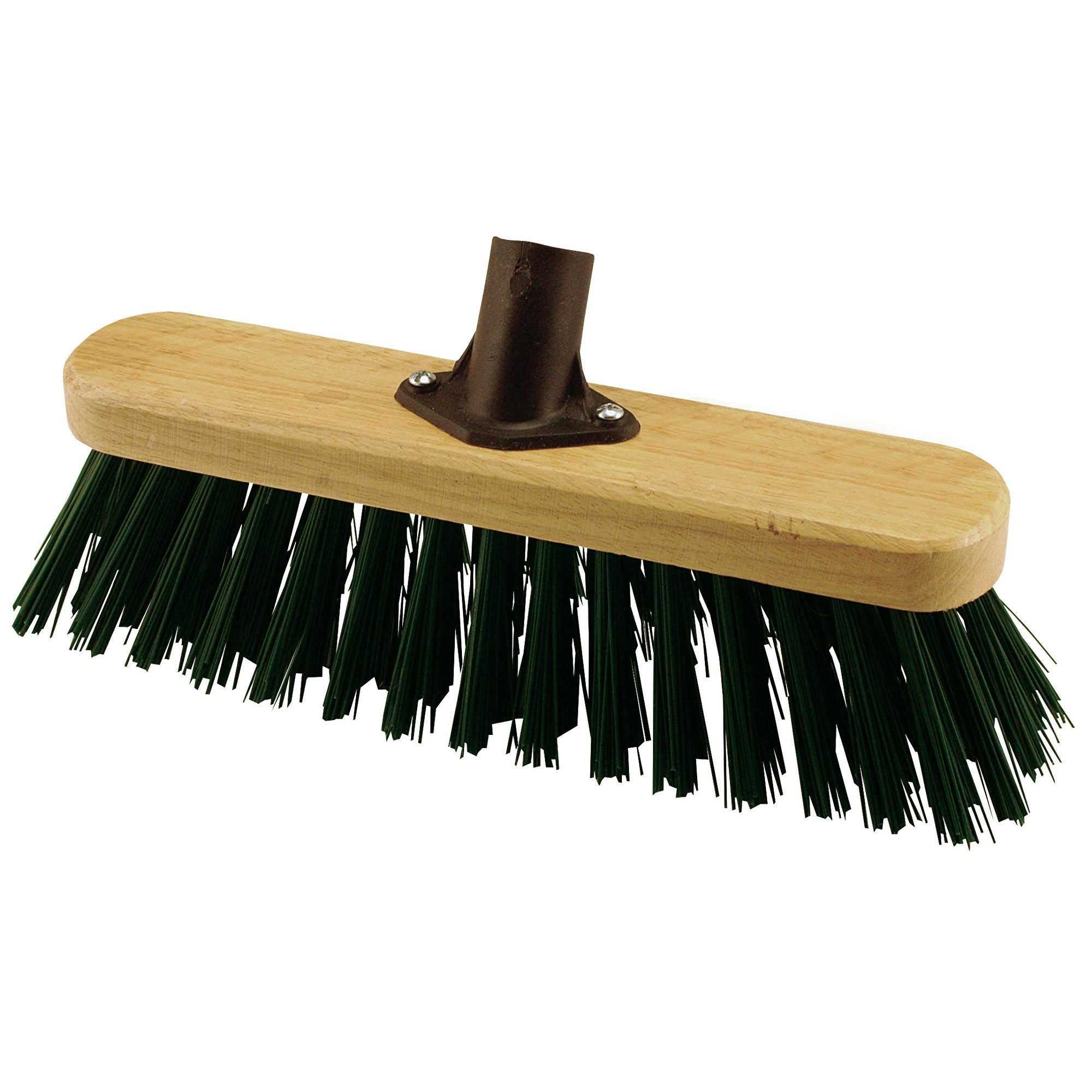 ELLIOTT FSC BROOM HEAD WITH STIFF FIBRES GREEN HEAD ONLY. 10F30245 \\\KD14065