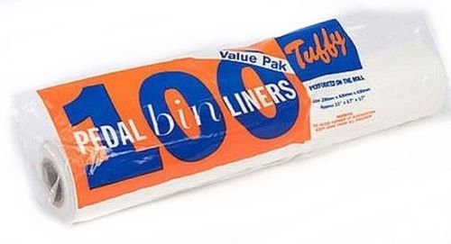 TUFFY 11 X 17 X 17 PEDAL BIN LINERS 100 PACK. 4140 \\\KD14076
