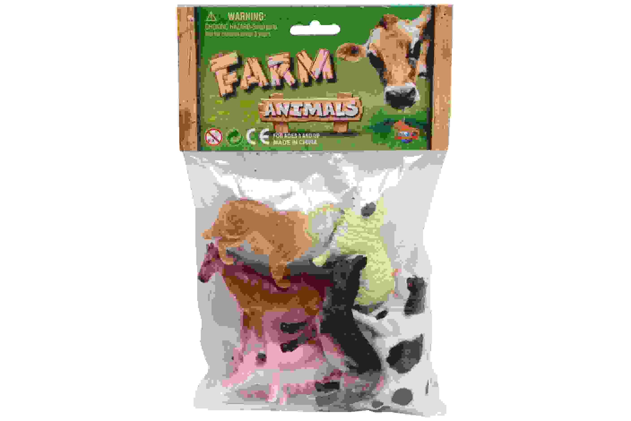 6 PCS FARM ANIMALS IN PVC BAG. TY9865 \\\KD14090