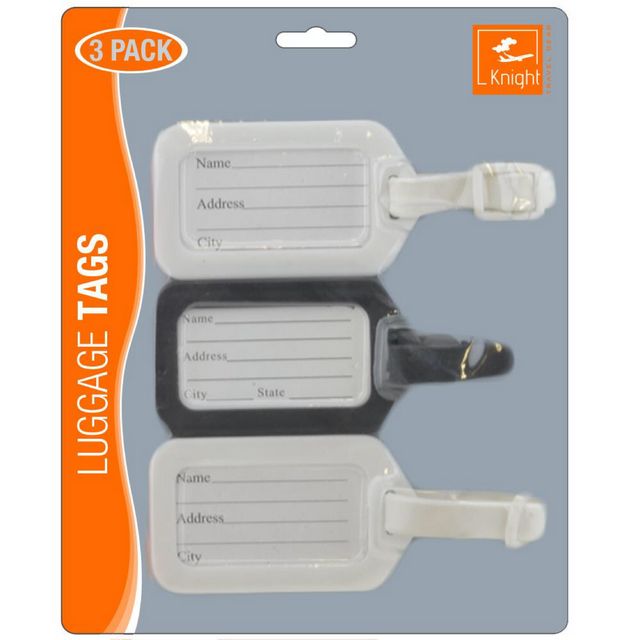 3 PIECES LUGGAGE TAGS. F918009 \\\KD14130