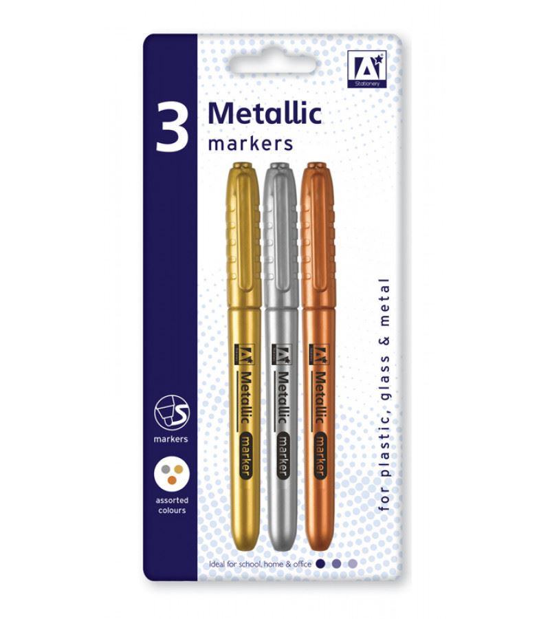 3PK METALLIC MARKER. MEPE \\\KD14232