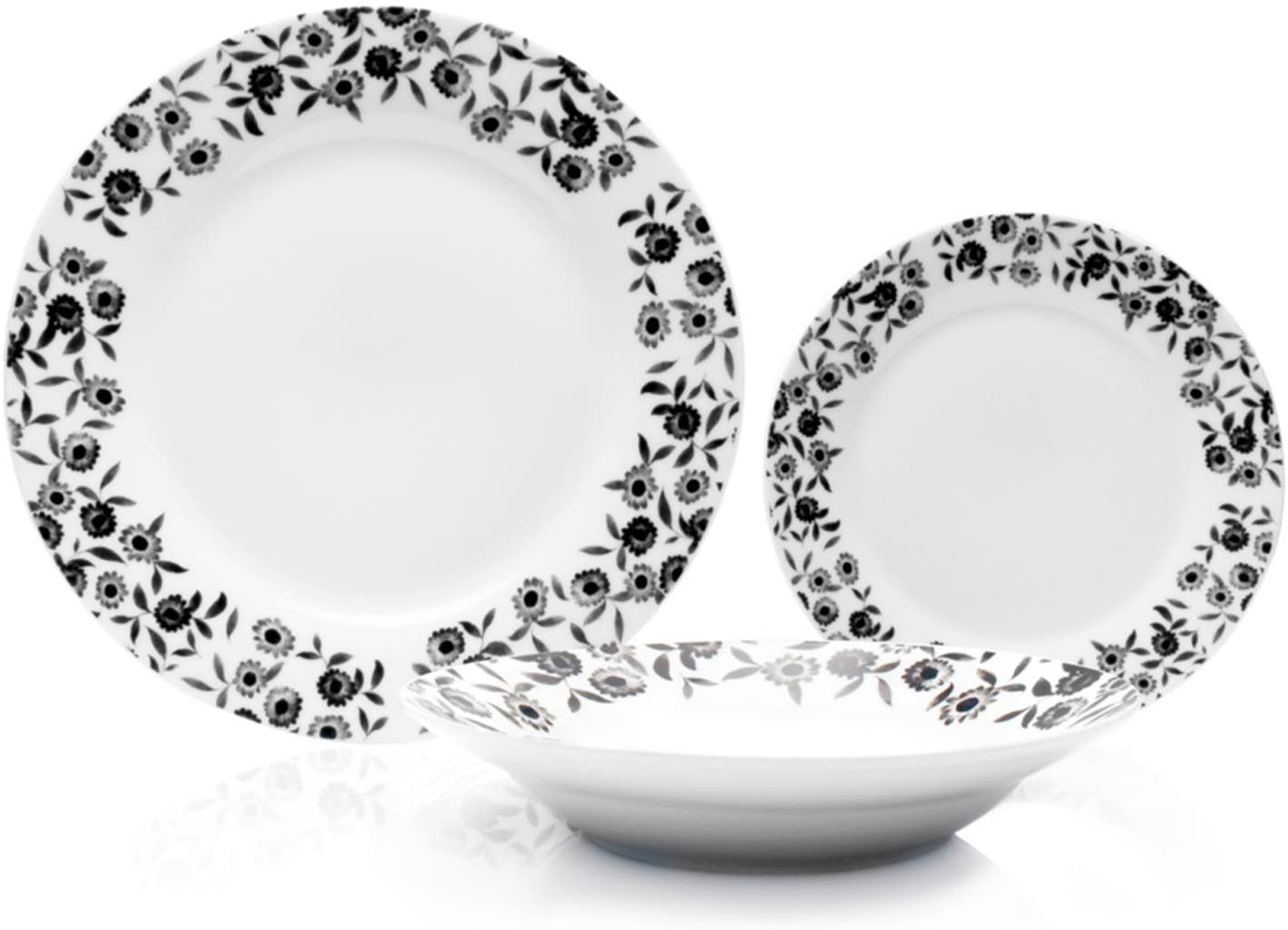 SABICHI BRAMBLE BLACK 12PCS DINNER SET. 191700 \\\KD14263