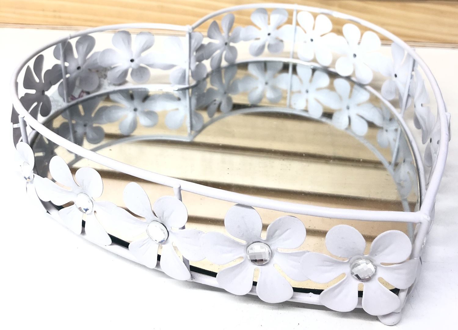 MIRROR BASE TRINKET DISH 20X20. FF0045 \\\KD14266