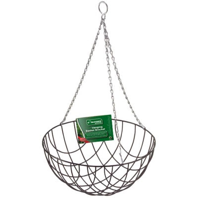 12IN HANGING FLOWER BASKET WIRE PLANTER GARDEN. HB12G \\\KD14315
