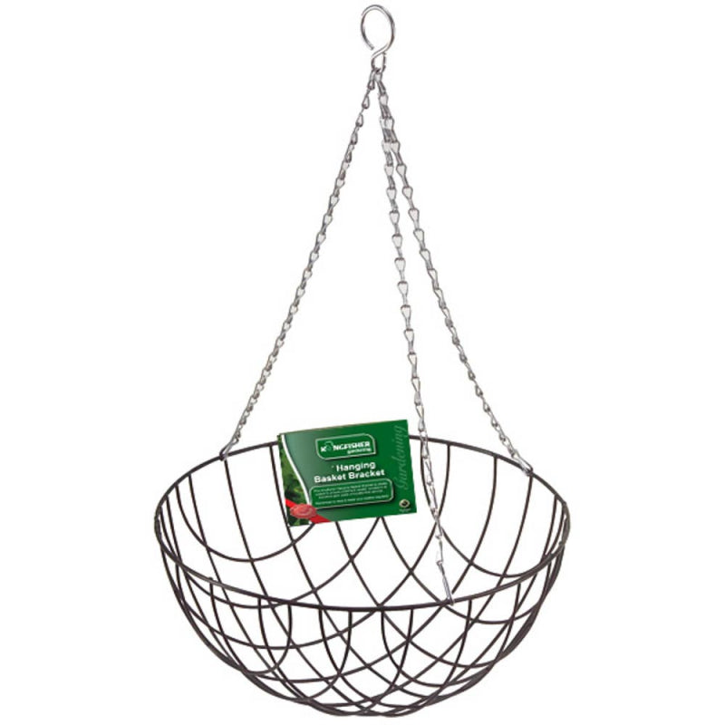 14 INCH HANGING BASKET  PLANT DECOR GREEN WIRE. HB14G \\\KD14316