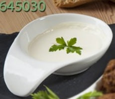 OVAL W/DOWN TURNED LIP MINI TAPAS DISH. PI645030 \\\KD14336