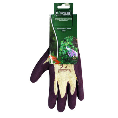 KINGFISHER LATEX GARDENING GLOVES SMALL. GGSLX \\\KD14392