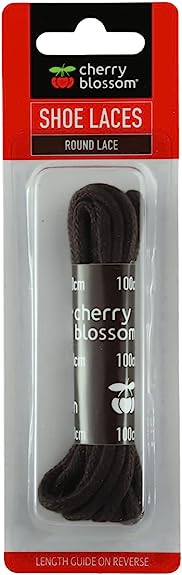 CHERRY BLOSSOM BROWN ROUND SHOE LACE 100CM. CB211041 \\\KD14436