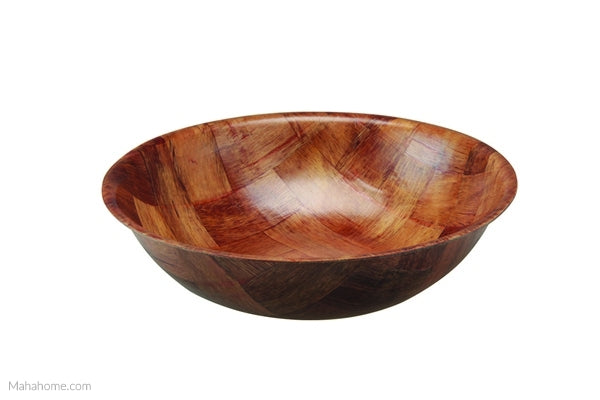 WOOVEN WOOD BOWL 20CM. AP1918 \\\KD14452