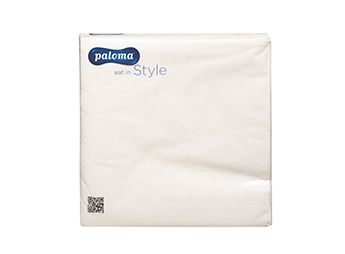 PALOMA NAPKINS 3PLY WHITE PACK / 20 33CM X 33CM. 33WH17 \\\KD14465