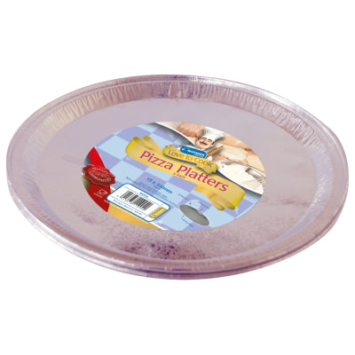 KINGFISHER FOIL ROUND PIZZA PLATTERS 12 INCH 3/PK. KCF24 \\\KD14487