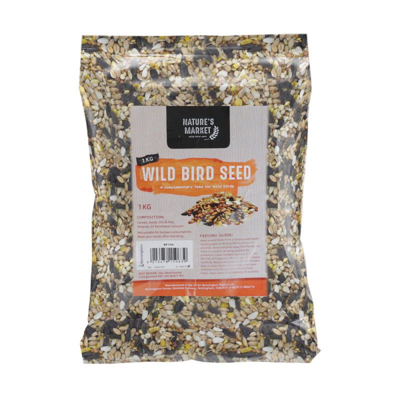 NATURES MARKET WILD BIRD FOOD SEED MIX 1KG. BF10S \\\KD14511