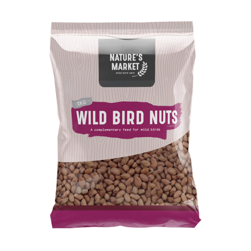 NATURES MARKET KINGFISHER WILD BIRD FOOD NUTS PEANUTS 1KG. BF10N \\\KD14512