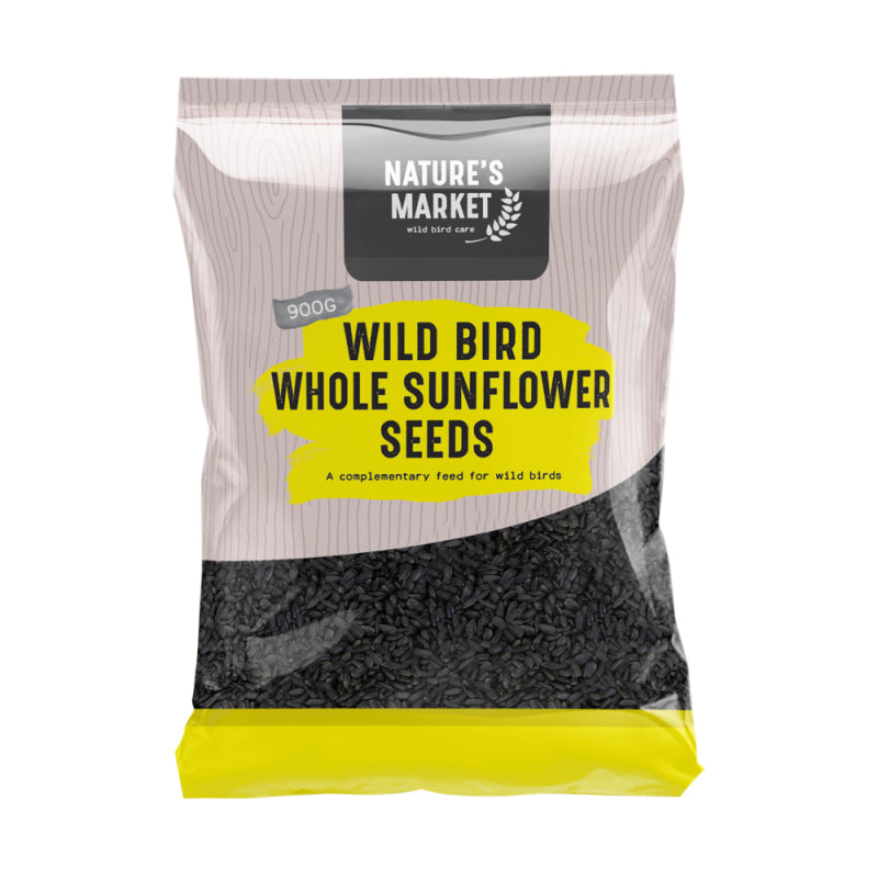NATURES MARKET WILD BIRD FOOD WHOLE SUNFLOWER SEED 900GM. BFWF04 \\\KD14515