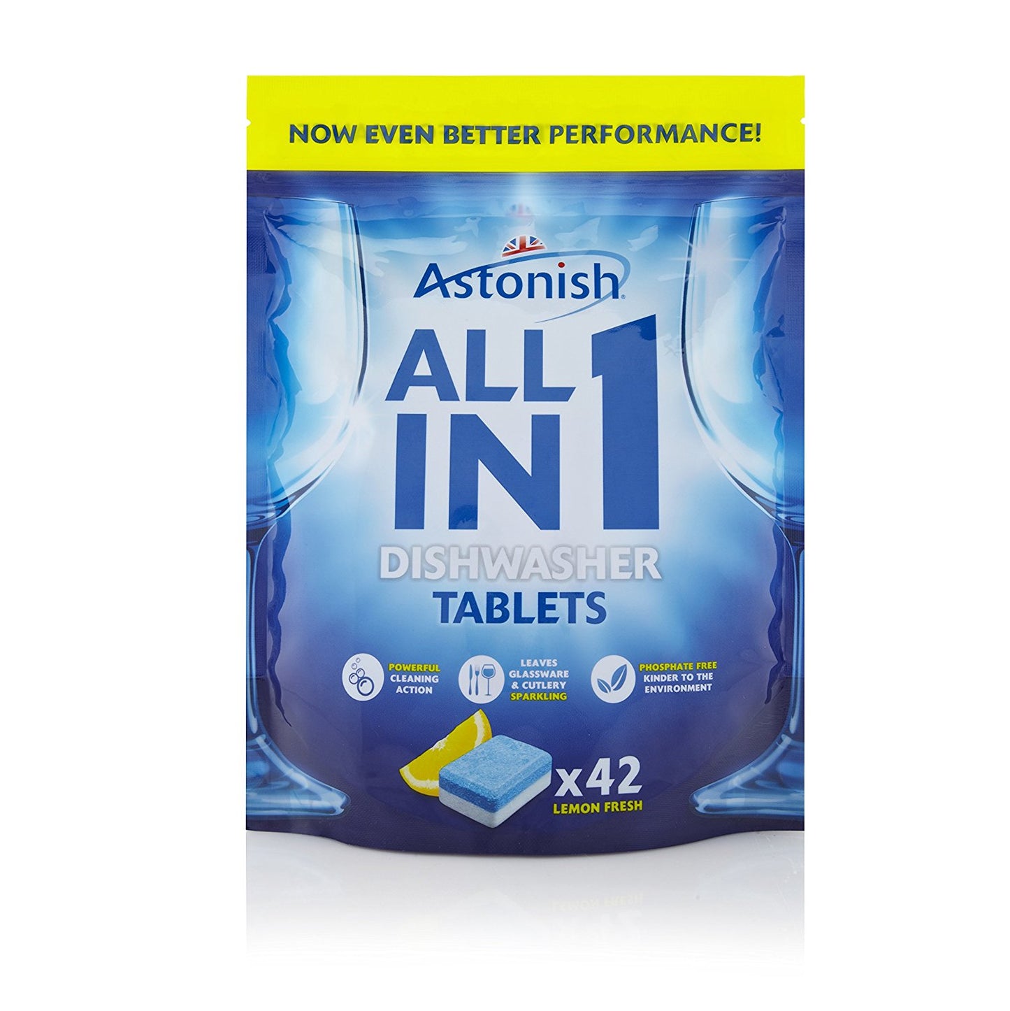 ASTONISH DISHWASHER LEMON FRESH 42 TABLETS. C2170 \\\KD14532