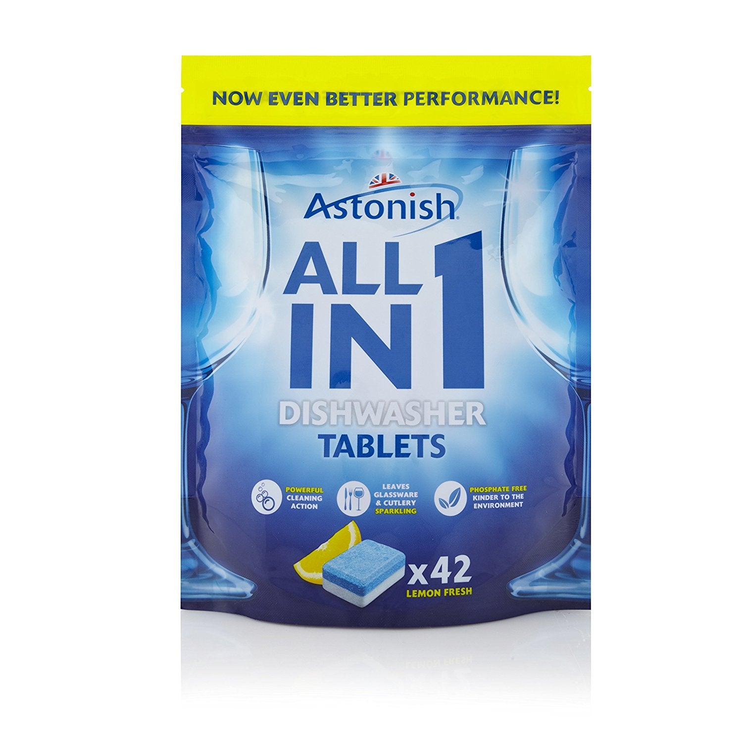 ASTONISH DISHWASHER LEMON FRESH 42 TABLETS. C2170 \\\KD14532