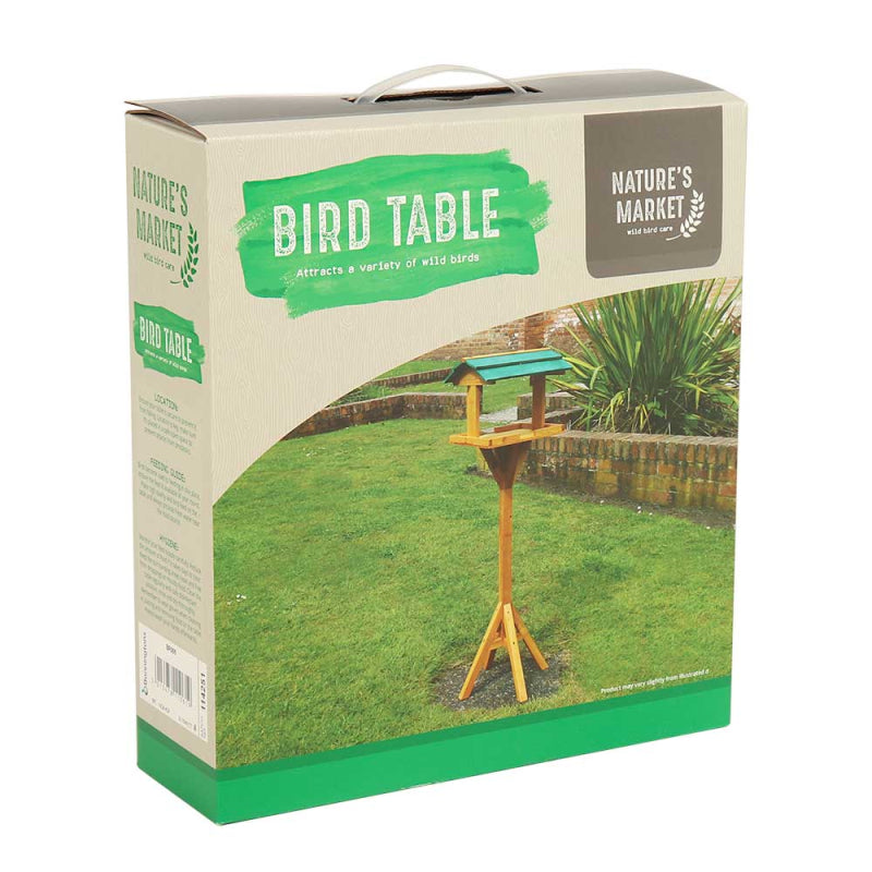 TRADITIONAL WOODEN BIRD TABLE. BF009 \\\KD14541