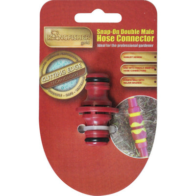 PRO GOLD SNAP ON DOUBLE MALE HOSE PIPE ADAPTE. SG101 \\\KD14555