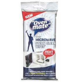 OVENMATE MICROWAVE STEAM  CLEAN WIPES. OM10106R \\\KD14592