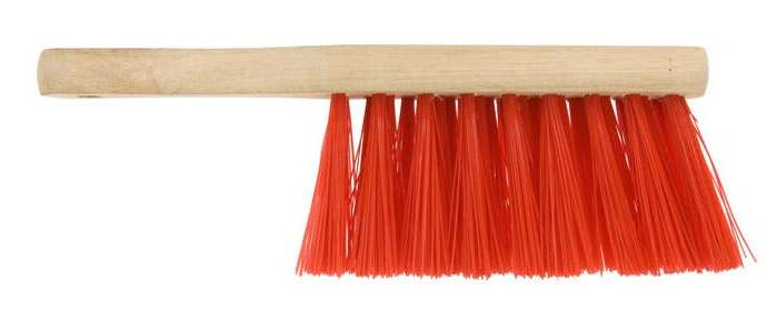 ELLIOTT FSC WOODEN HAND BRUSH WITH STIFF RED PVC FIBRES 11 INCH. 10F10569 \\\KD14623