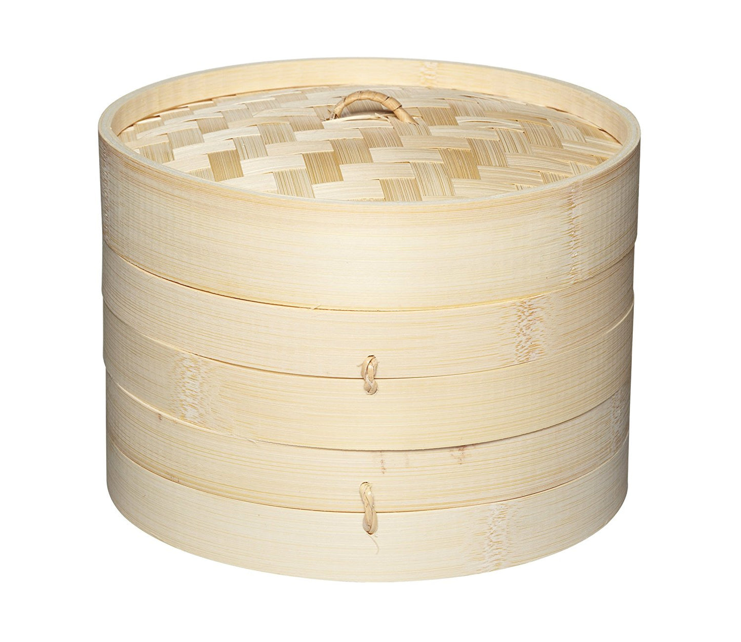 2 TAIR BAMBOO ORIENTAL 20 CM STEAMER KITCHENCRAFT. KCBAMBOO \\\KD14682