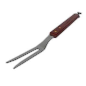 STEEL AND WOODEN HANDLE BBQ FORK. 14048C \\\KD14690