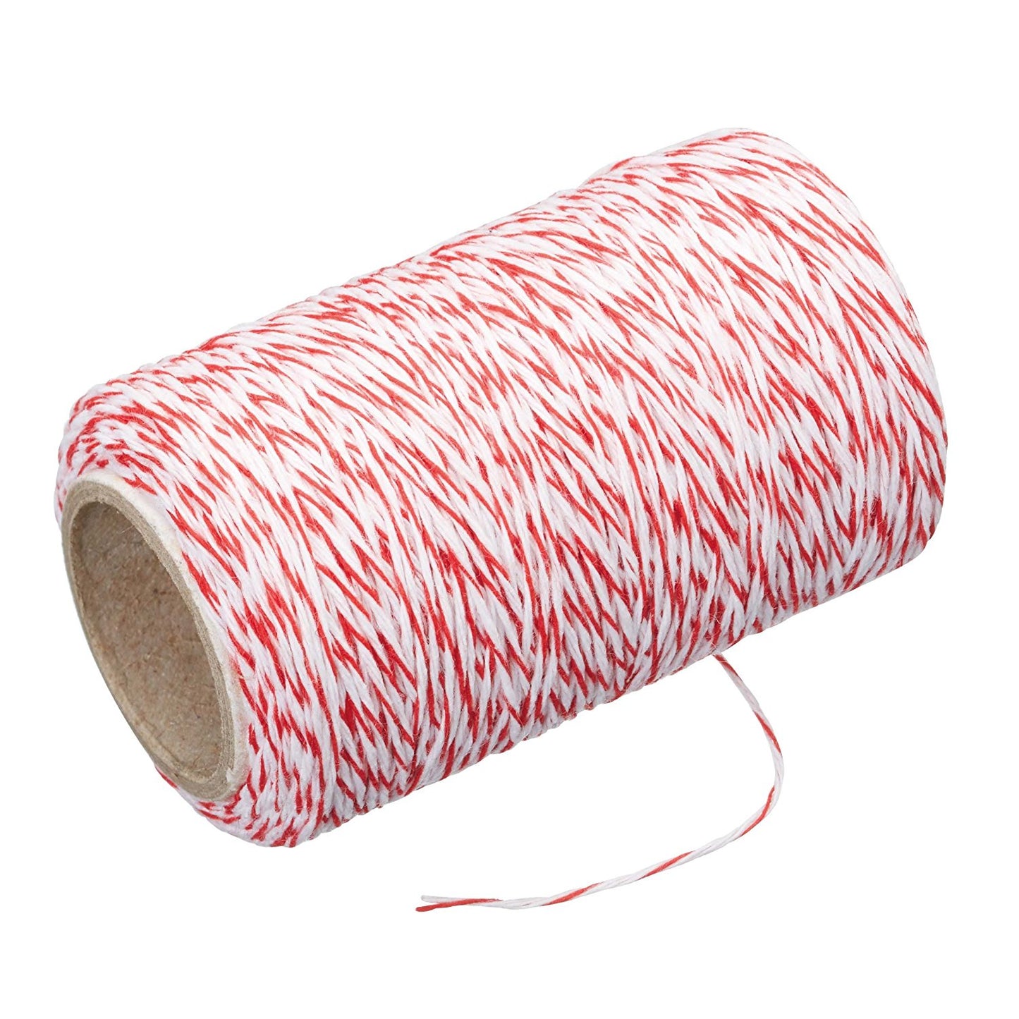 BUTCHERS TWINE POLYSTER RED-WHITE. KCTWINE \\\KD14708
