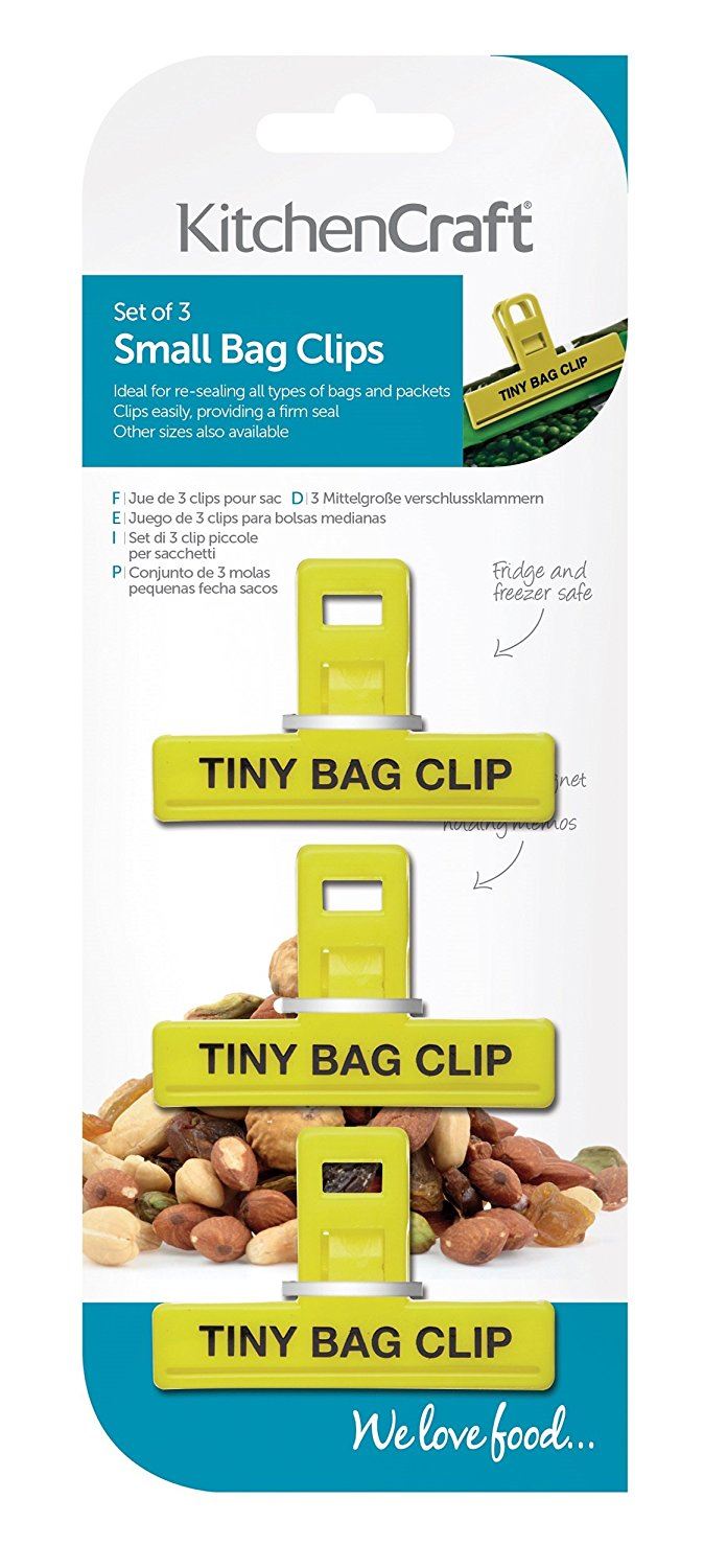BAG CLIP 3PC PLASTIC SMALL -  KITCHEN CRAFT. KCBAGSM \\\KD14722