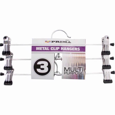 PACK OF 3 METAL CLIP HANGERS. 23027C \\\KD14732
