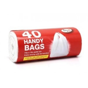 TIDYZ EXTRA STRONG PEDAL BIN HANDY BAGS 15 LITRE PACK OF 40. B0046D \\\KD14739