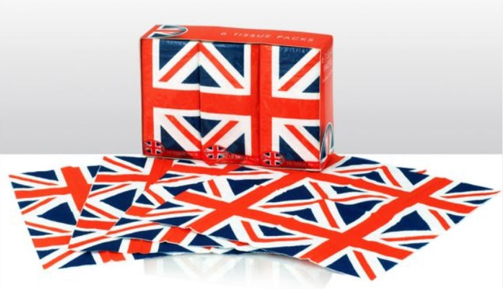 UNION JACK FACIALTISSUE 6 PACK 3PLY. EL67921 \\\KD14754