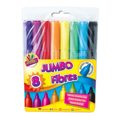 8 PACK JUMBO FIBRES  ART BOX. TA1096 \\\KD14784