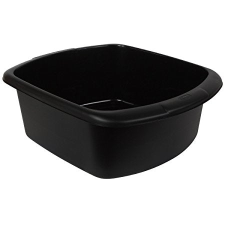 WHITEFURZE BLACK SMALL RECTANGULAR  BOWL 32CM. H05056 \\\KD14831