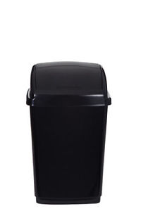 WHITEFURZE BLACK SWING TOP BIN 50LTR. H10L46 \\\KD14860
