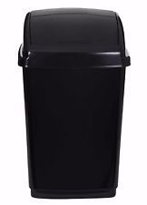 WHITEFURZE BLACK SWING TOP BIN 10LTR. H10S46 \\\KD14871