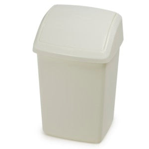 WHITEFURZE CREAM SWING TOP BIN 10LTR. H10S48 \\\KD14872