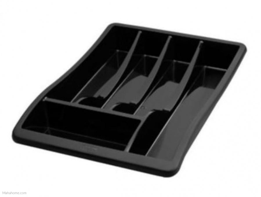 WHITEFURZE BLACK CUTLERY TRAY. H13106 \\\KD14876