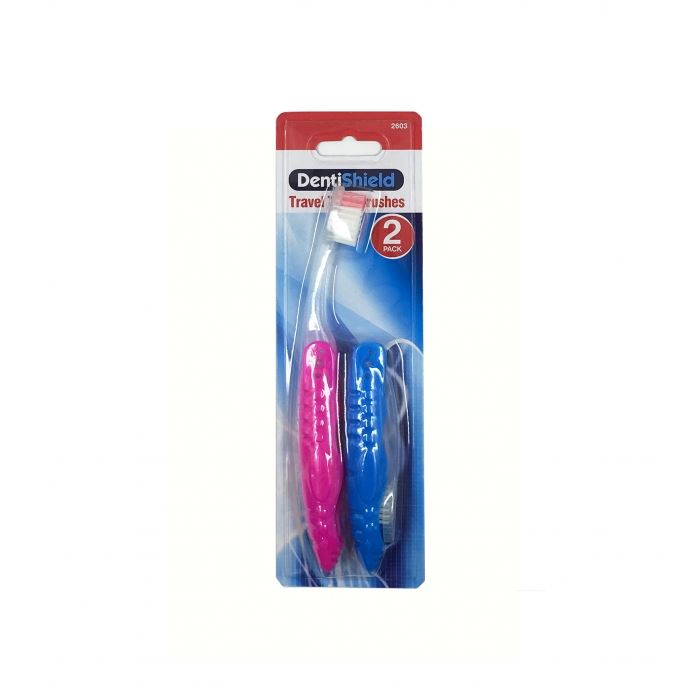 PACK OF 2 TRAVEL TOOTHBURSHES. DGI2603 \\\KD14925