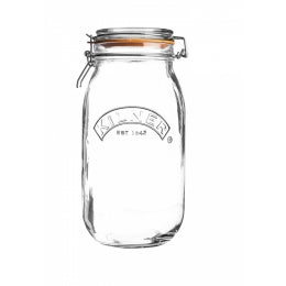 KILNER TRANSPARENT ROUND CLIP TOPJAR 1.5 LITRE. 0025.492 \\\KD14999